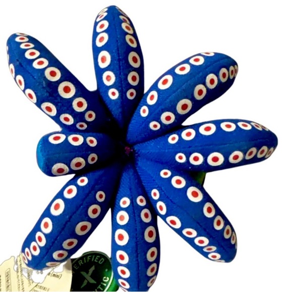 Takashi Murakami Blue Octopus Mr Boiled Complexcon Mini Plush Keychain - Picture 6 of 7